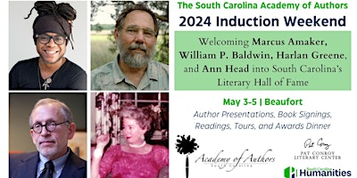 Primaire afbeelding van South Carolina Academy of Authors 2024 Induction Weekend | May 3-5