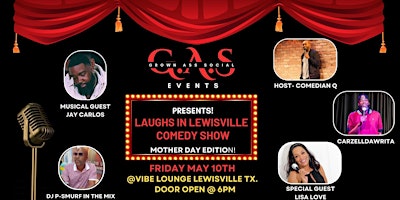 Imagem principal do evento LAUGHS IN LEWISVILLE COMEDY SHOW Mother's Day Edition
