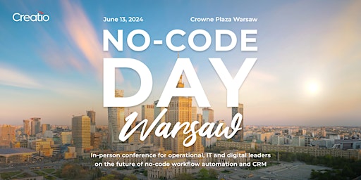 Imagem principal do evento No-Code Day Warsaw