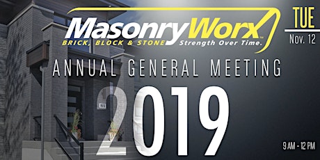 MasonryWorx Annual General Meeting 2019 primary image