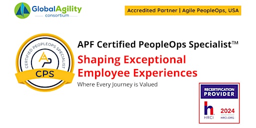 APF Certified PeopleOps Specialist™ (APF CPS™) | May 6-7, 2024 primary image