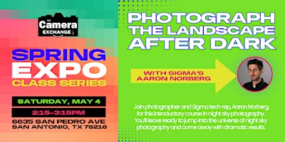Spring Expo Series: Photography the Landscape After Dark primary image