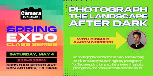 Primaire afbeelding van Spring Expo Series: Photograph the Landscape After Dark