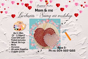 Imagem principal de Mom & Me String art - Love hearts