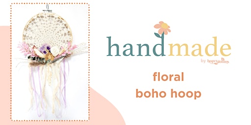 handmade by Hope Blooms: Floral Boho Hoop primary image
