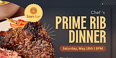 Imagem principal do evento Chef's Prime Rib Dinner