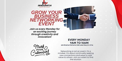 Hauptbild für Grow your business networking event - Connect, Network & Thrive