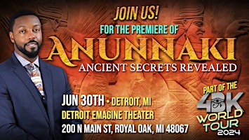 Imagem principal do evento "Anunnaki : Ancient Secrets Revealed" Premiere by Billy Carson