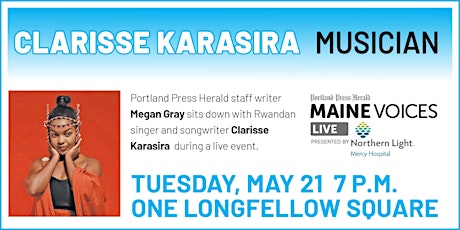 Maine Voices Live with musician Clarisse Karasira