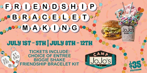 Friendship Bracelet Making at JoJo’s Detroit! primary image
