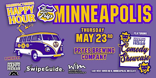 Imagen principal de Manufacturing Happy Hour Road Trip: Minneapolis Comedy Showcase