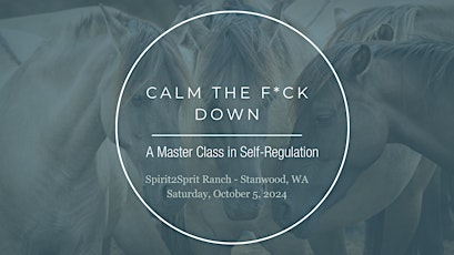 Calm the F*ck Down: A Master Class in Self-Regulation