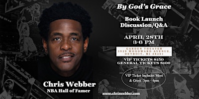 Primaire afbeelding van By God's Grace Book Launch & Discussion with Chris Webber