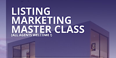 Imagem principal do evento Listing Marketing Master Class