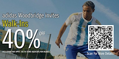 Imagem principal do evento The adidas Corporate Store is Having a 40% Sale!