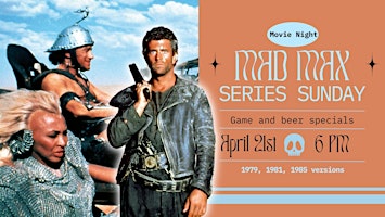 Imagem principal do evento Series Sunday - Mad Max 80's Versions