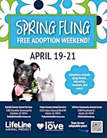 Primaire afbeelding van Spring Fling LifeLine-Petco FREE Pet Adoption Weekend