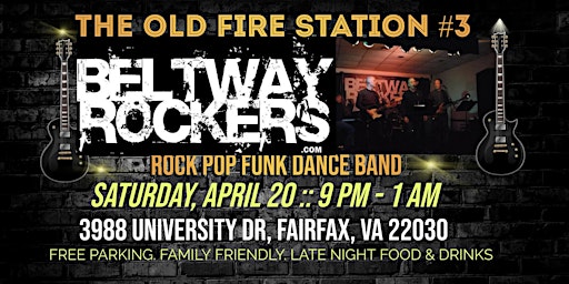 Imagem principal do evento The Beltway Rockers Band at The Old Fire Station #3 Fairfax, VA