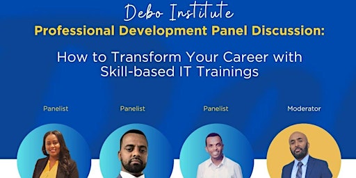 Image principale de Debo Institute: Professional Development Panel Discussion