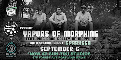 Image principale de NOW at SUN TIKI: Vapors of Morphine ft. Dana Colley (Morphine) w/Sparxsea
