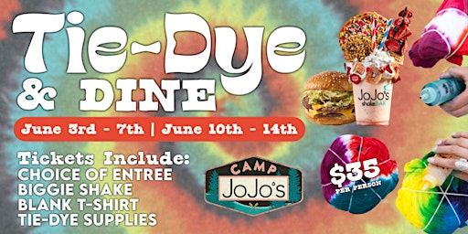 Imagem principal do evento Tie-Dye & Dine at JoJo's Orlando!