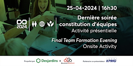 Image principale de Coopérathon 2024 • Info Session et constitution d'équipes