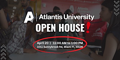 Imagem principal do evento Atlantis University Open House