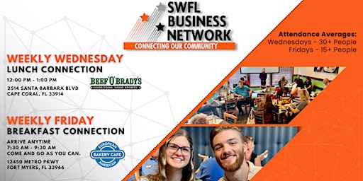Imagem principal do evento SWFL Business Network | Weekly Friday Breakfast Connection