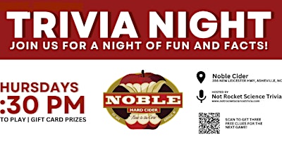 Noble Cider Trivia Night primary image