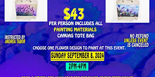 PAINT AND SIP (CANVAS TOTE BAG EVENT) primary image