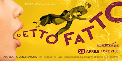Imagem principal do evento Detto-Fatto!