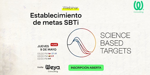 Imagem principal do evento Estableciendo objetivos basados en ciencia SBTi