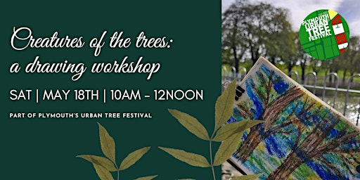 Image principale de Creatures of the trees: a drawing workshop with Plymouth Urban tree festival