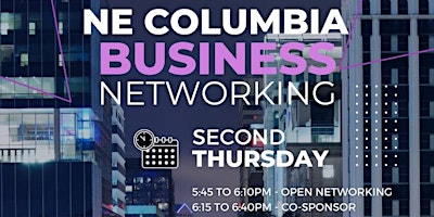 Imagem principal do evento Copy of NE Columbia Business Networking