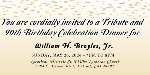 Image principale de Tribute and Birthday Celebration Dinner for William H. Broyles, Jr.