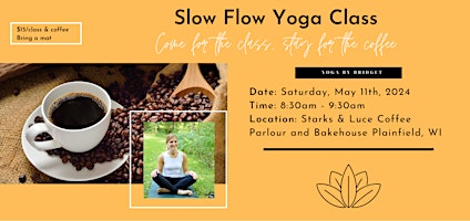 May Slow Flow Yoga Class primary image