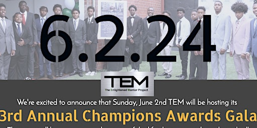Imagem principal do evento TEM 3rd Annual Champions Awards Gala