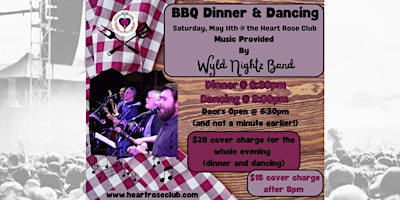 Primaire afbeelding van BBQ Dinner & Dancing with the Wyld Nightz Band