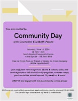 Image principale de Community Day with Councillor Peloza