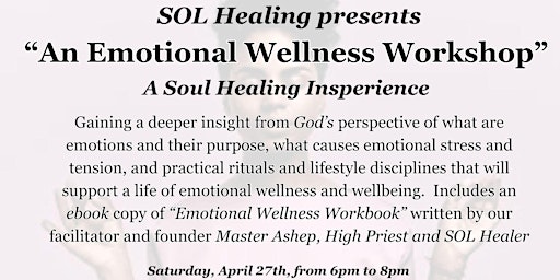 "An Emotional Wellness Workshop" primary image