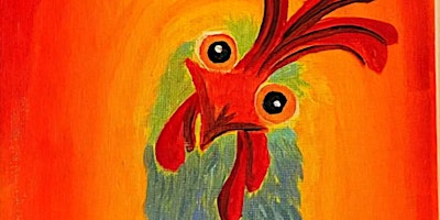 Why did the chicken cross the road?  To  do a paint night of couse!!  primärbild