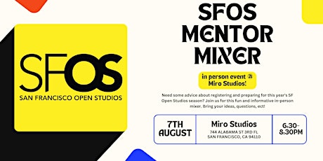 Imagen principal de SF Open Studios Mentor Mixer