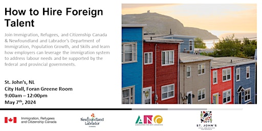 Primaire afbeelding van Hiring and retaining foreign talent - Hosted by the St. John's LIP