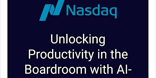 Image principale de Unlock productivity in Boardroom with AI Powered Insights
