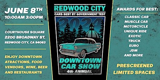 Imagem principal do evento Downtown Redwood City Car Show