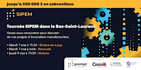 Tournée du Bas-Saint-Laurent du programme SIPEM (Rivière-du-Loup)