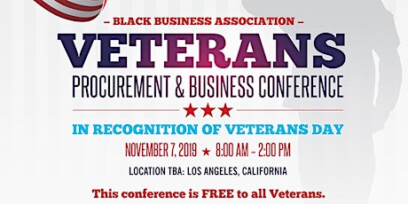 Black Business Association Veterans Procurement & Business Conference  primary image