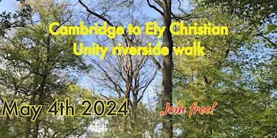 Imagem principal do evento Cambridge to Ely Christian unity riverside walk