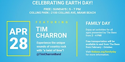 Celebrate Earth Day with Tim Charron in Collins Park! primary image