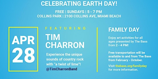 Primaire afbeelding van Celebrate Earth Day with Tim Charron in Collins Park!